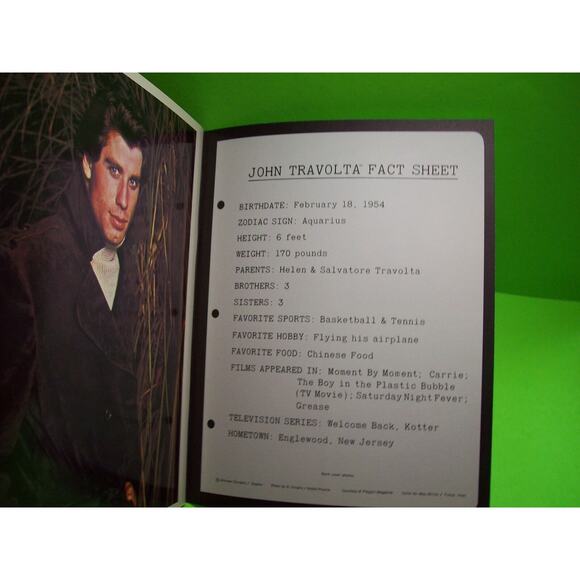John Travolta Postcard Book 1978 Welcome Back Kotter Grease Saturday Night Fever - Picture 5 of 8